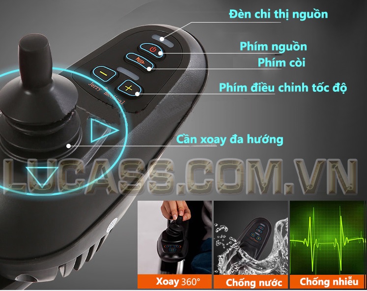 bình ắc quy xe lăn điện LUCASS XE-110A